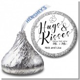 Hugs & Kisses From Mr & Mrs - Hershey Kiss Bridal Shower Sticker Labels