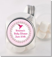 Hummingbird - Personalized Baby Shower Candy Jar