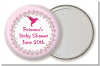 Hummingbird - Personalized Baby Shower Pocket Mirror Favors