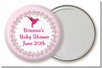 Hummingbird - Personalized Baby Shower Pocket Mirror Favors