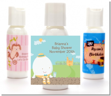 Humpty Dumpty - Personalized Baby Shower Lotion Favors