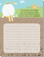 Humpty Dumpty - Baby Shower Notes of Advice