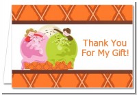 Ice Cream - Birthday Party Thank You Cards