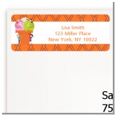 Ice Cream - Birthday Party Return Address Labels