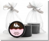 Ice Skating African American - Birthday Party Black Candle Tin Favors