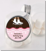Ice Skating African American - Personalized Birthday Party Candy Jar