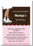 Ice Skating African American - Birthday Party Petite Invitations
