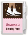 Ice Skating African American - Birthday Party Personalized Notebook Favor thumbnail