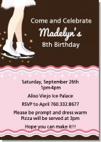 Ice Skating - Birthday Party Invitations