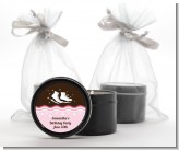 Ice Skating - Birthday Party Black Candle Tin Favors