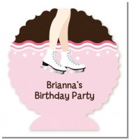 Ice Skating - Personalized Birthday Party Centerpiece Stand