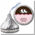 Ice Skating - Hershey Kiss Birthday Party Sticker Labels thumbnail