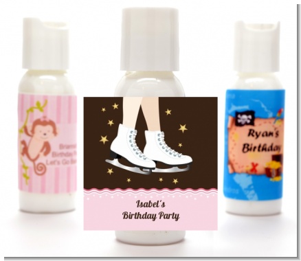 Ice Skating - Personalized Birthday Party Lotion Favors