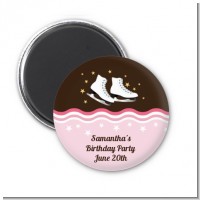 Ice Skating - Personalized Birthday Party Magnet Favors