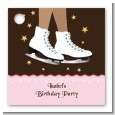 Ice Skating African American - Personalized Birthday Party Card Stock Favor Tags thumbnail