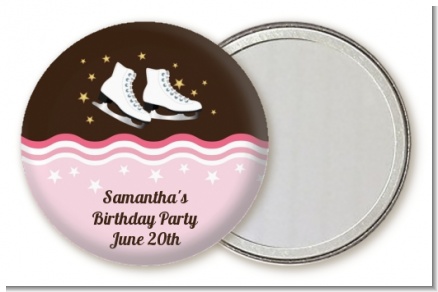 Ice Skating - Personalized Birthday Party Pocket Mirror Favors