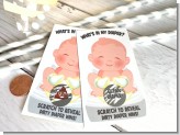 What's In My Diaper - Baby Shower Scratch Off Game Tickets