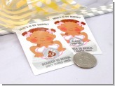 What's In My Diaper African American Girl - Baby Shower Scratch Off Game Tickets
