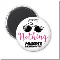 I Regret Nothing - Personalized Bridal Shower Magnet Favors