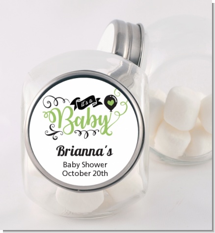 It's A Baby - Personalized Baby Shower Candy Jar