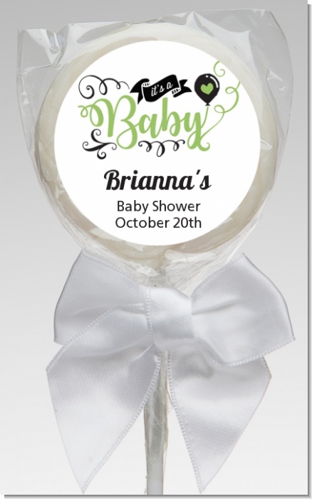 It's A Baby - Personalized Baby Shower Lollipop Favors