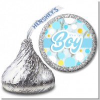 It's A Boy Blue Gold - Hershey Kiss Baby Shower Sticker Labels