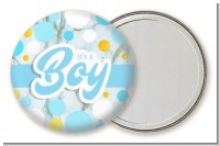 It's A Boy Blue Gold - Personalized Baby Shower Pocket Mirror Favors