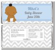 It's A Boy Chevron African American - Personalized Baby Shower Candy Bar Wrappers thumbnail