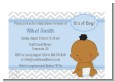 It's A Boy Chevron African American - Baby Shower Petite Invitations thumbnail