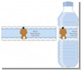 It's A Boy Chevron African American - Personalized Baby Shower Water Bottle Labels thumbnail