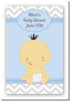 It's A Boy Chevron Asian - Custom Large Rectangle Baby Shower Sticker/Labels