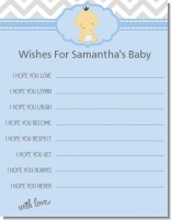 It's A Boy Chevron Asian - Baby Shower Wishes For Baby Card
