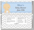 It's A Boy Chevron - Personalized Baby Shower Candy Bar Wrappers thumbnail