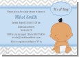 It's A Boy Chevron Hispanic - Baby Shower Invitations thumbnail