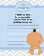 It's A Boy Chevron Hispanic - Baby Shower Notes of Advice thumbnail