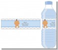 It's A Boy Chevron Hispanic - Personalized Baby Shower Water Bottle Labels thumbnail