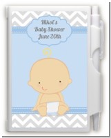 It's A Boy Chevron - Baby Shower Personalized Notebook Favor