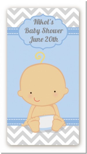 It's A Boy Chevron - Custom Rectangle Baby Shower Sticker/Labels