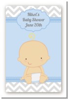 It's A Boy Chevron - Custom Large Rectangle Baby Shower Sticker/Labels