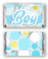 It's A Boy Polka Dots - Personalized Baby Shower Mini Candy Bar Wrappers thumbnail