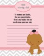 It's A Girl Chevron African American - Baby Shower Notes of Advice thumbnail