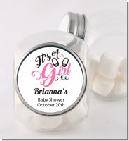 It's A Girl - Personalized Baby Shower Candy Jar