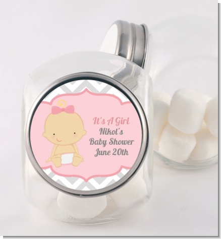 It's A Girl - Personalized Baby Shower Candy Jar