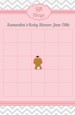 It's A Girl Chevron African American - Baby Shower Gift Bingo Game Card thumbnail