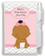 It's A Girl Chevron African American - Baby Shower Personalized Notebook Favor thumbnail