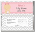 It's A Girl Chevron - Personalized Baby Shower Candy Bar Wrappers thumbnail