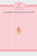 It's A Girl Chevron Hispanic - Baby Shower Gift Bingo Game Card thumbnail