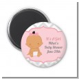 It's A Girl Chevron Hispanic - Personalized Baby Shower Magnet Favors thumbnail