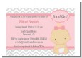 It's A Girl Chevron - Baby Shower Petite Invitations thumbnail