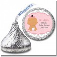 It's A Girl Chevron Hispanic - Hershey Kiss Baby Shower Sticker Labels thumbnail